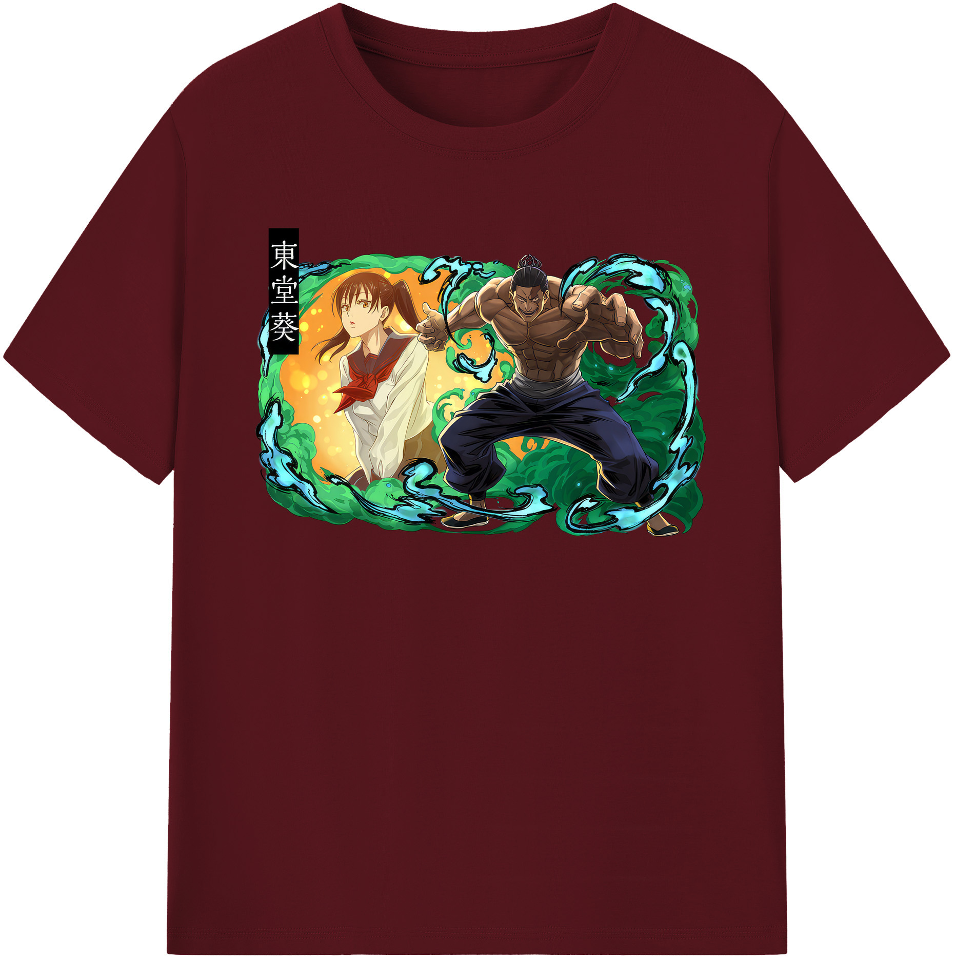（画像用） 呪術廻戦 Jujutsu Kaisen 綿100％半袖Tシャツ（フロントプリント）